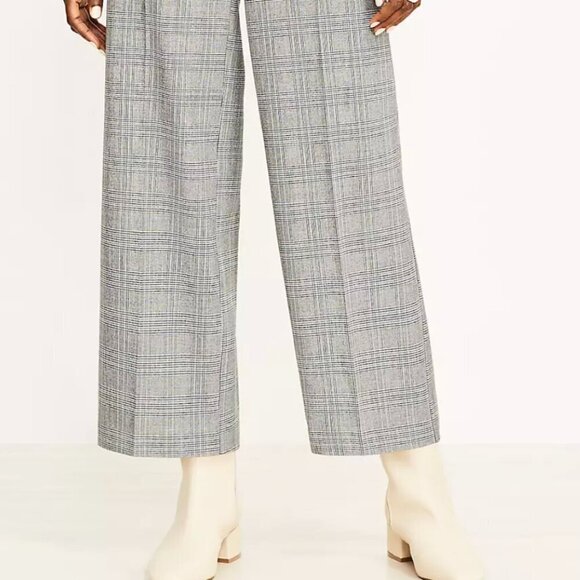 JULES & LEOPOLD Houndstooth Pull On Wide Leg Capri Pants Women’s Sz Medium NWT - Picture 11 of 12